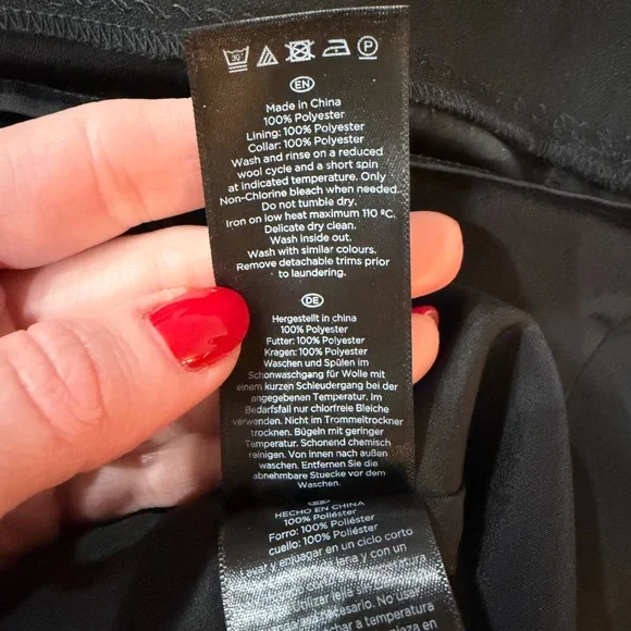 Hobbs London Theodora Black Dress with Detachable Floral Collar - Picture 8 of 8